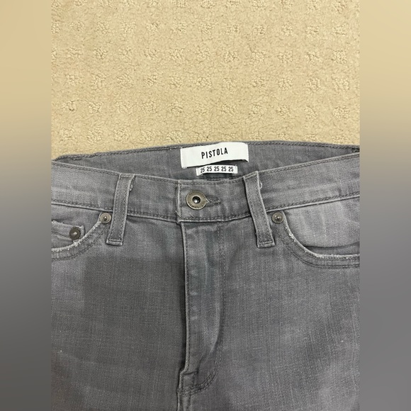 Grey Side Detail Pistola Skinny Jeans - Picture 4 of 5